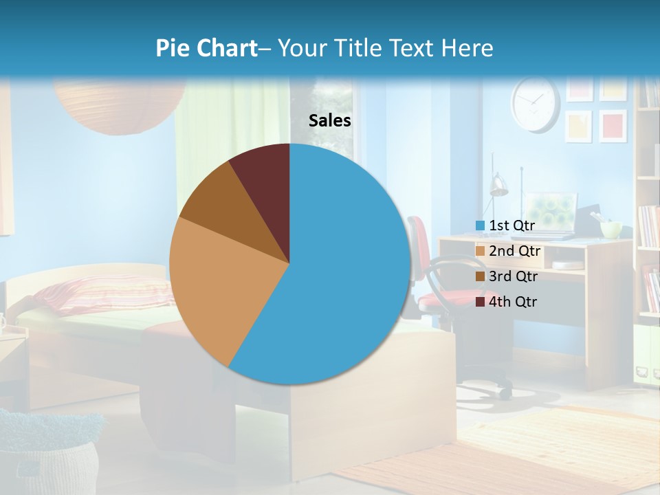 Interior Modern Clock PowerPoint Template