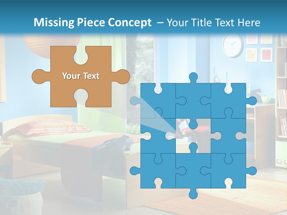 Interior Modern Clock PowerPoint Template