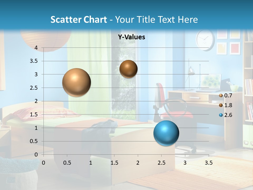 Interior Modern Clock PowerPoint Template