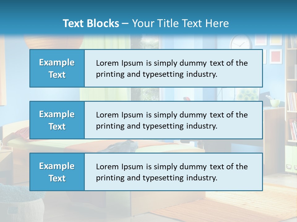 Interior Modern Clock PowerPoint Template