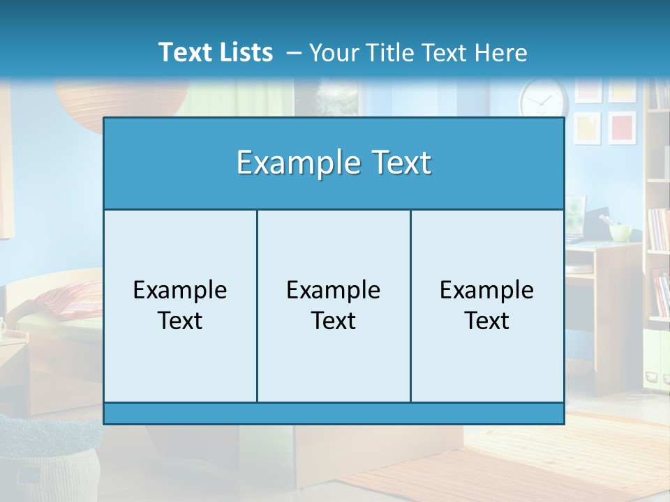 Interior Modern Clock PowerPoint Template