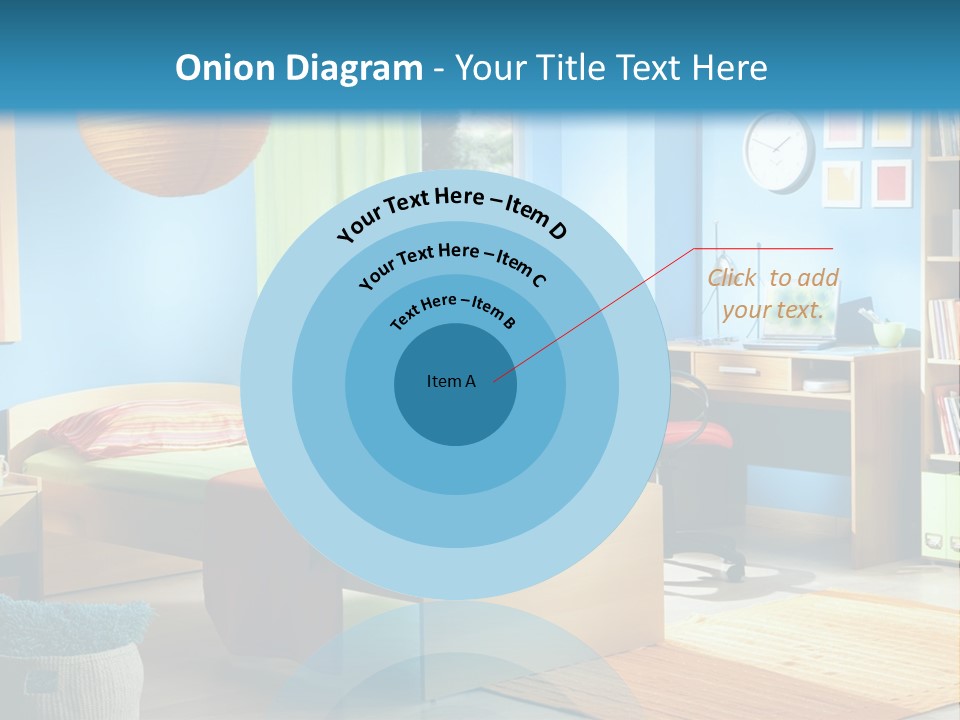 Interior Modern Clock PowerPoint Template