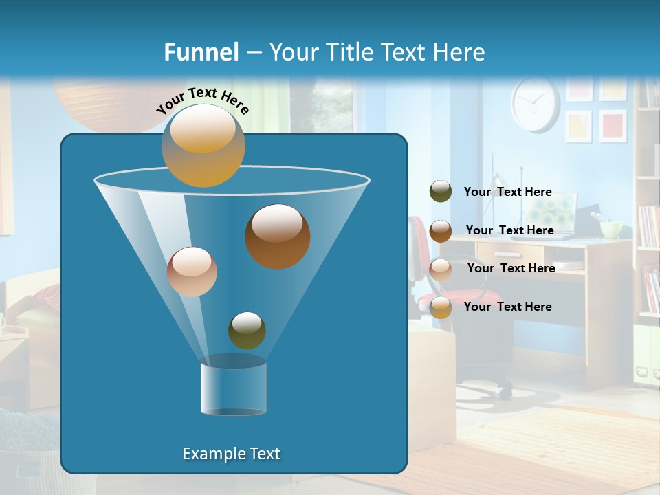 Interior Modern Clock PowerPoint Template