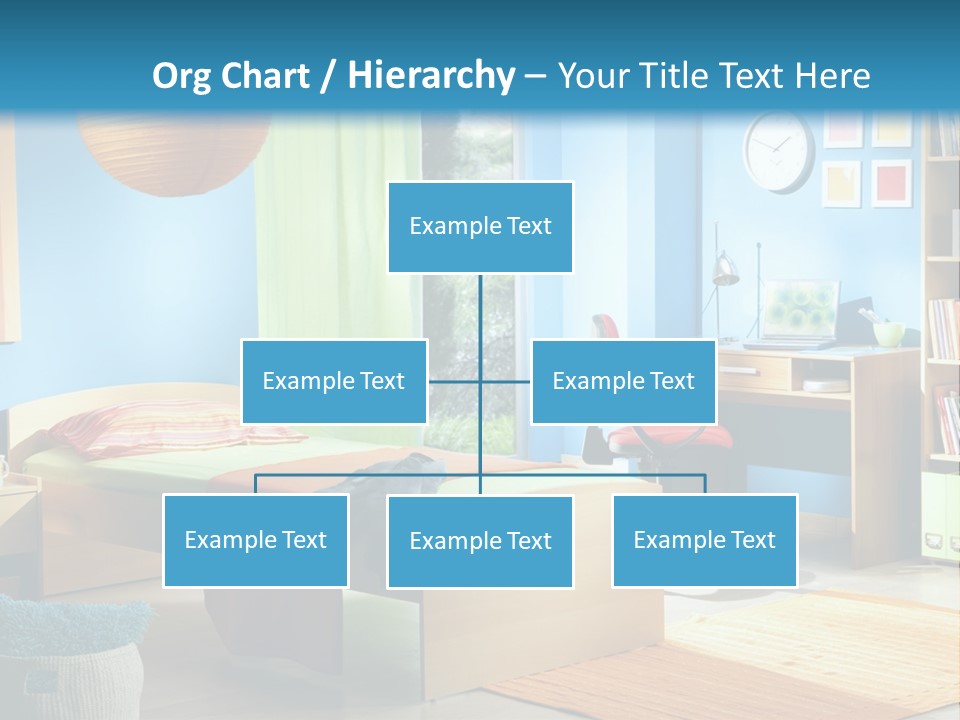 Interior Modern Clock PowerPoint Template