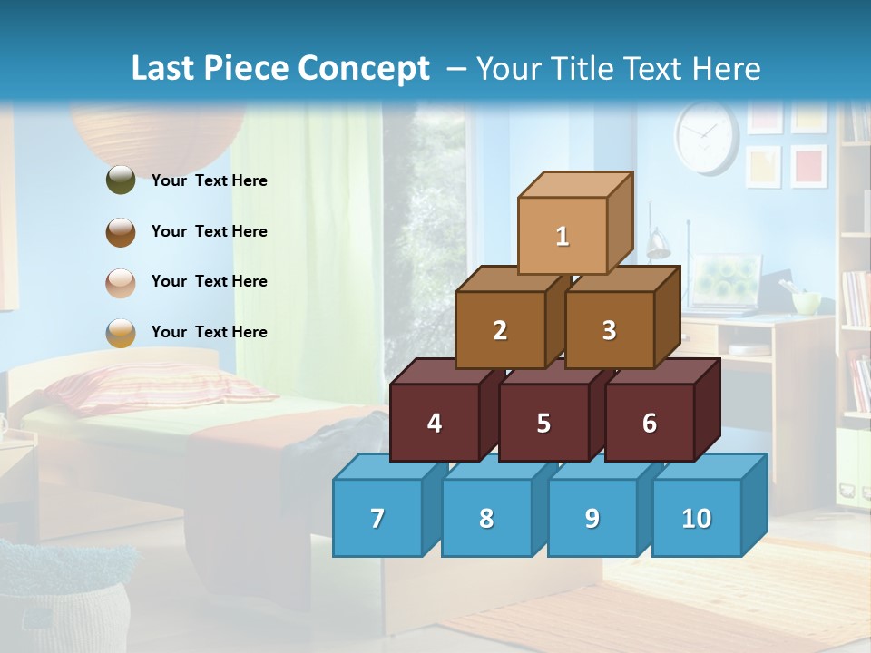 Interior Modern Clock PowerPoint Template