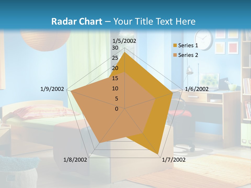 Interior Modern Clock PowerPoint Template
