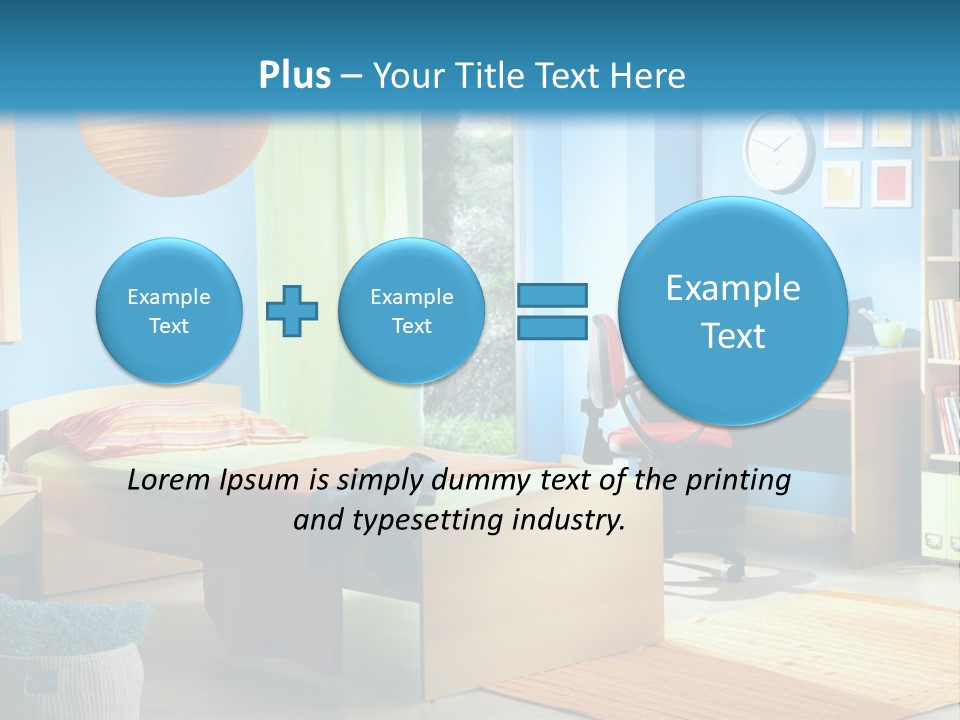 Interior Modern Clock PowerPoint Template