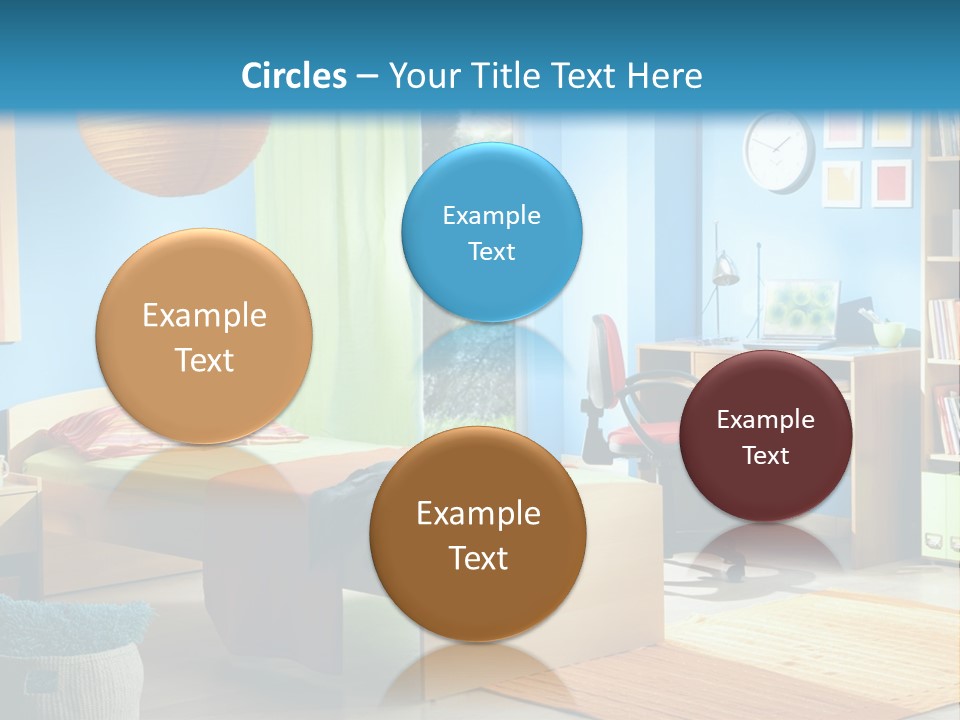 Interior Modern Clock PowerPoint Template