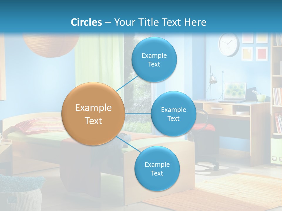 Interior Modern Clock PowerPoint Template