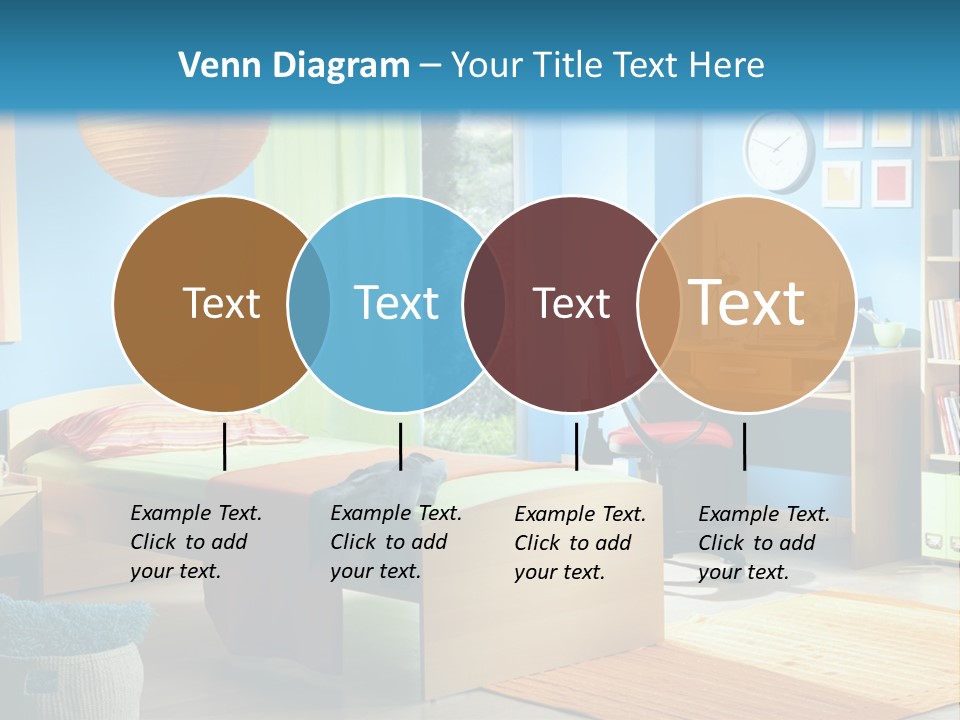 Interior Modern Clock PowerPoint Template
