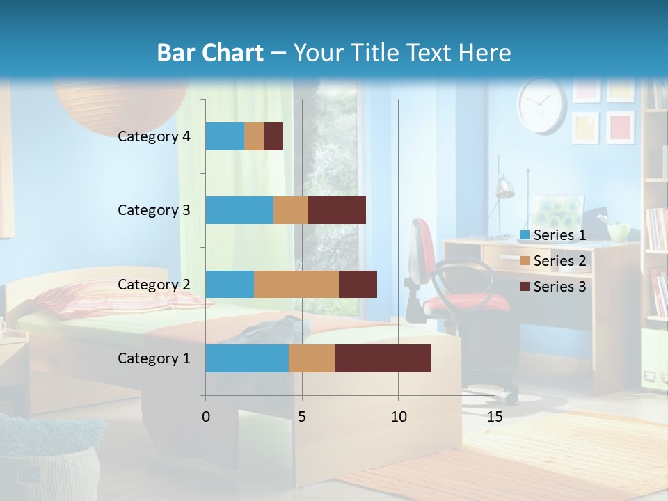 Interior Modern Clock PowerPoint Template