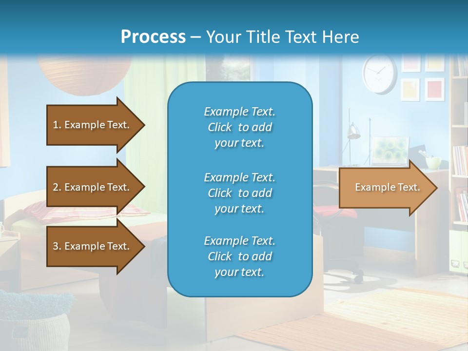 Interior Modern Clock PowerPoint Template