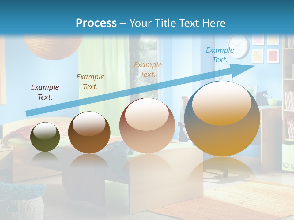 Interior Modern Clock PowerPoint Template