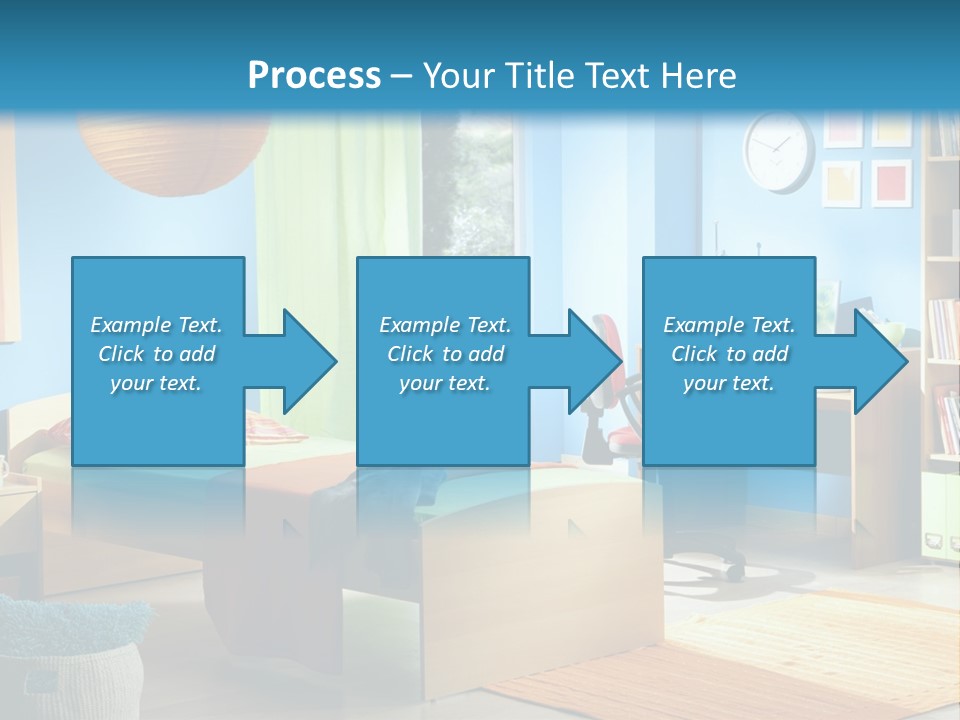 Interior Modern Clock PowerPoint Template