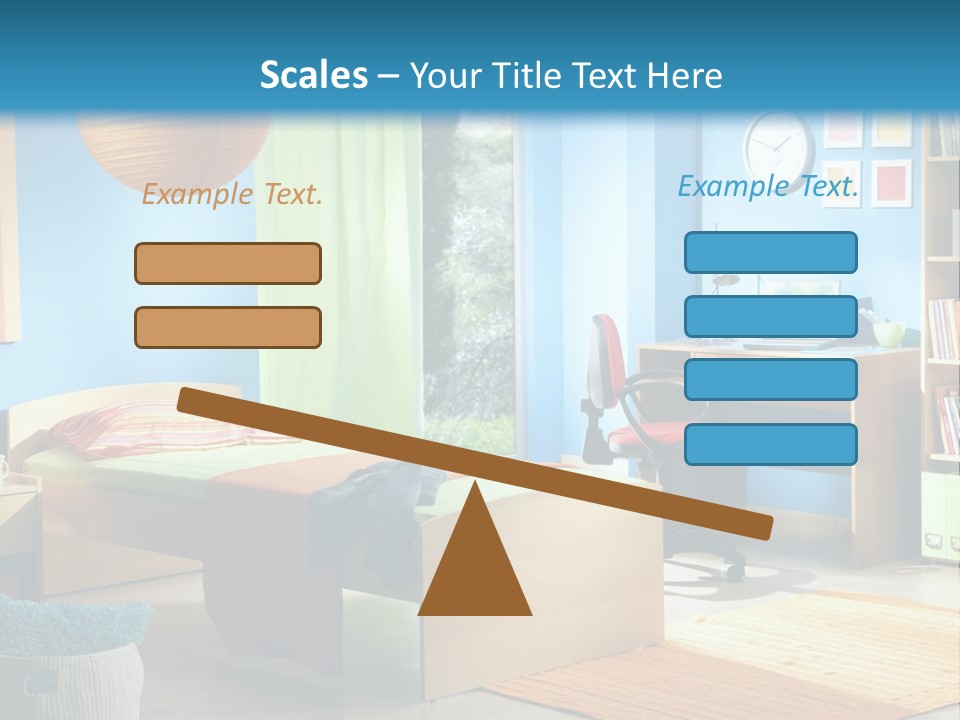 Interior Modern Clock PowerPoint Template