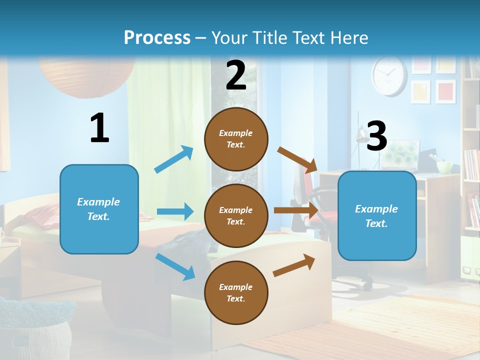 Interior Modern Clock PowerPoint Template
