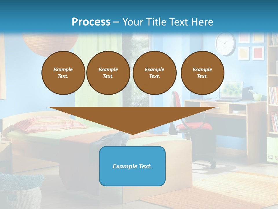 Interior Modern Clock PowerPoint Template