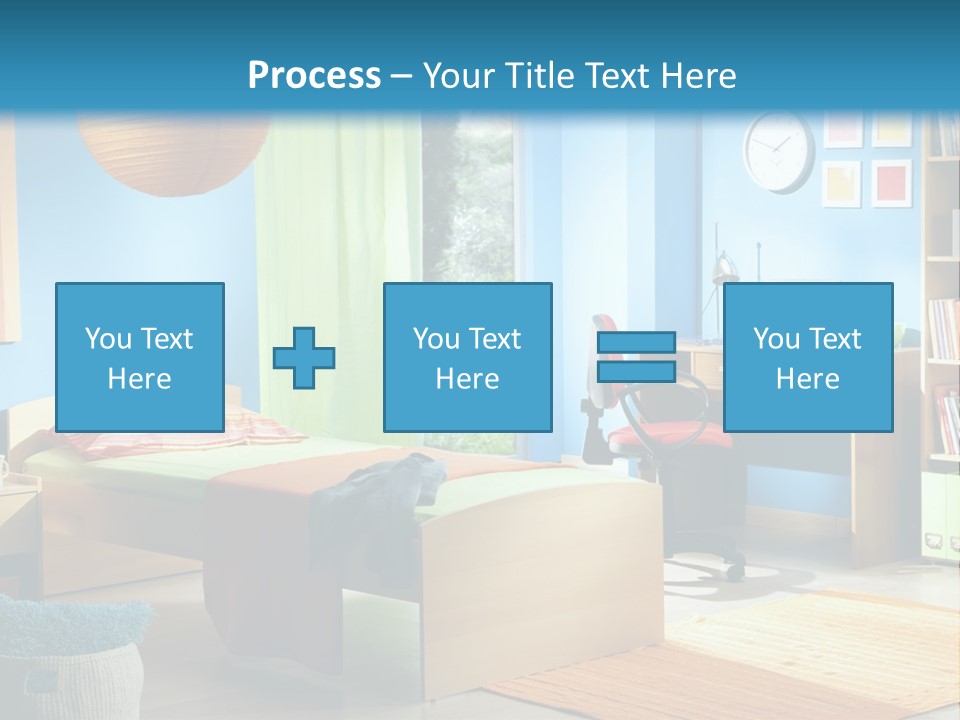 Interior Modern Clock PowerPoint Template