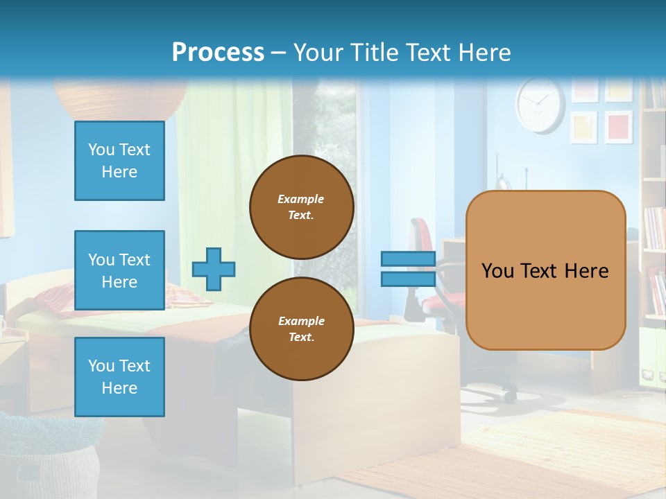 Interior Modern Clock PowerPoint Template