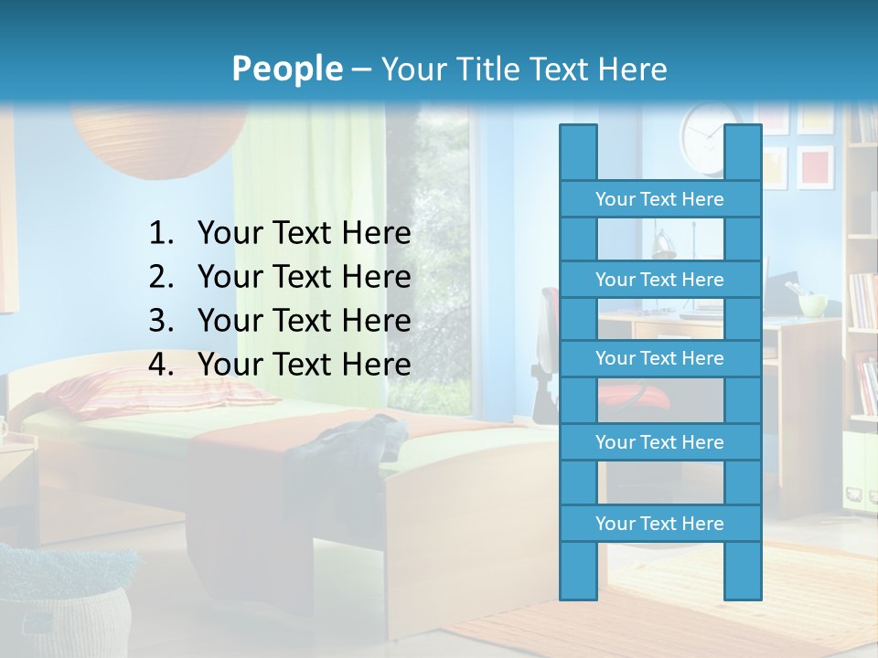 Interior Modern Clock PowerPoint Template