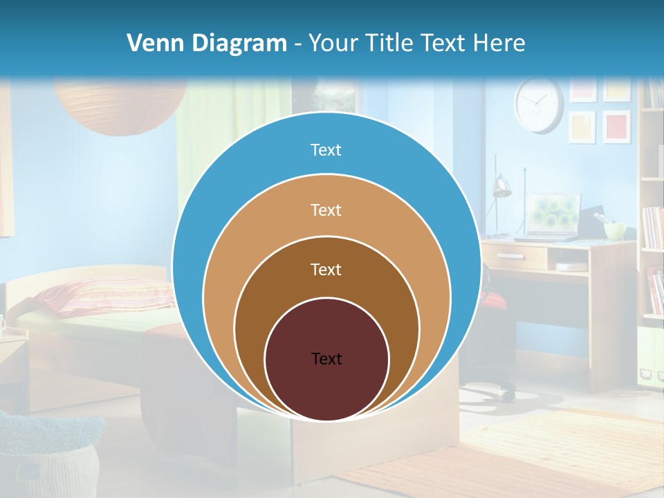 Interior Modern Clock PowerPoint Template