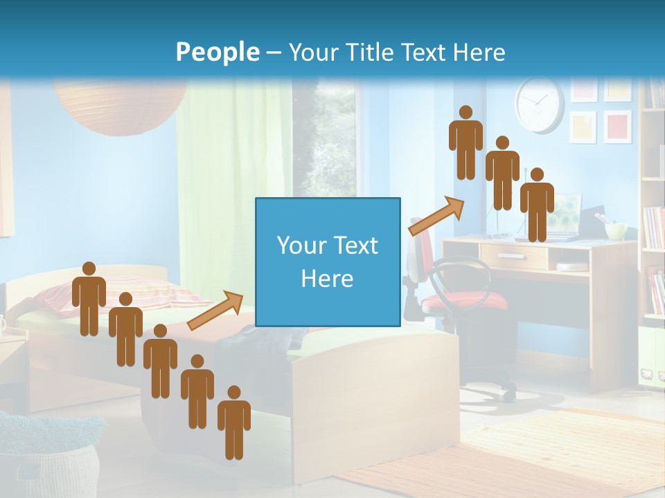 Interior Modern Clock PowerPoint Template