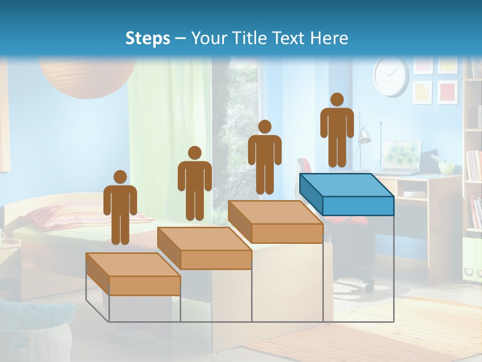 Interior Modern Clock PowerPoint Template