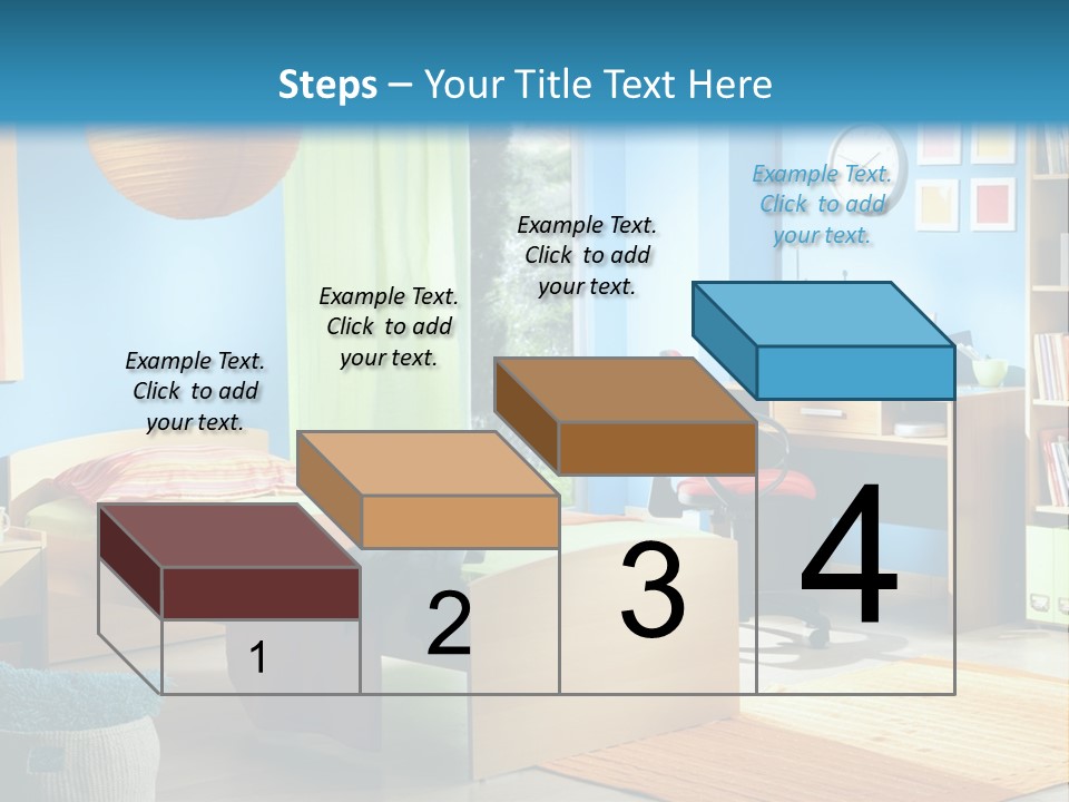 Interior Modern Clock PowerPoint Template