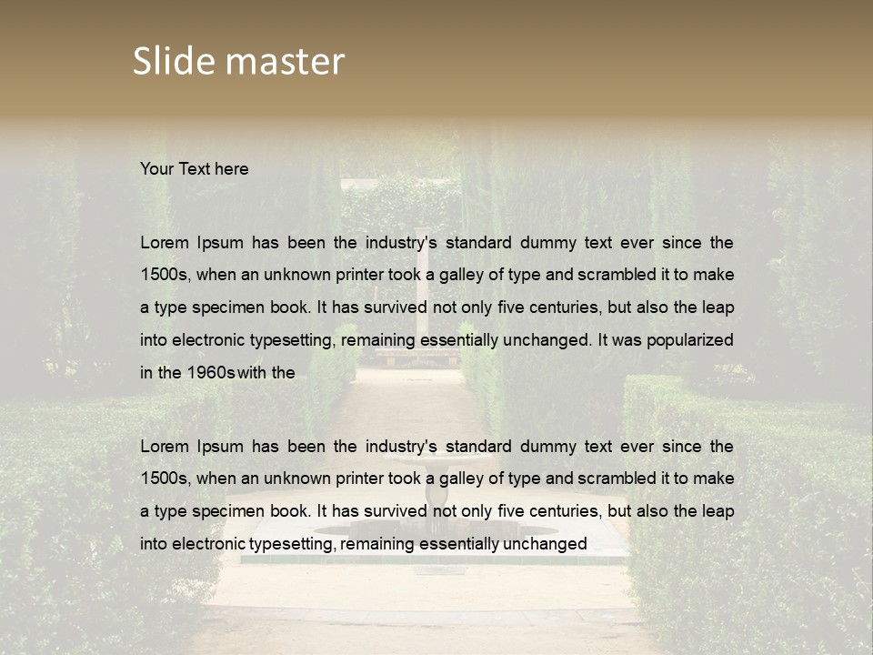 Park Sevilla Architecture PowerPoint Template