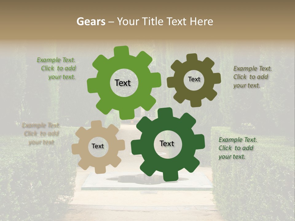 Park Sevilla Architecture PowerPoint Template