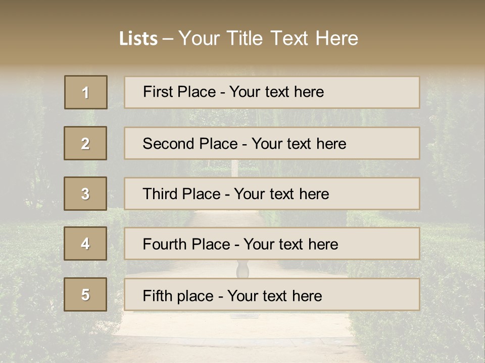 Park Sevilla Architecture PowerPoint Template