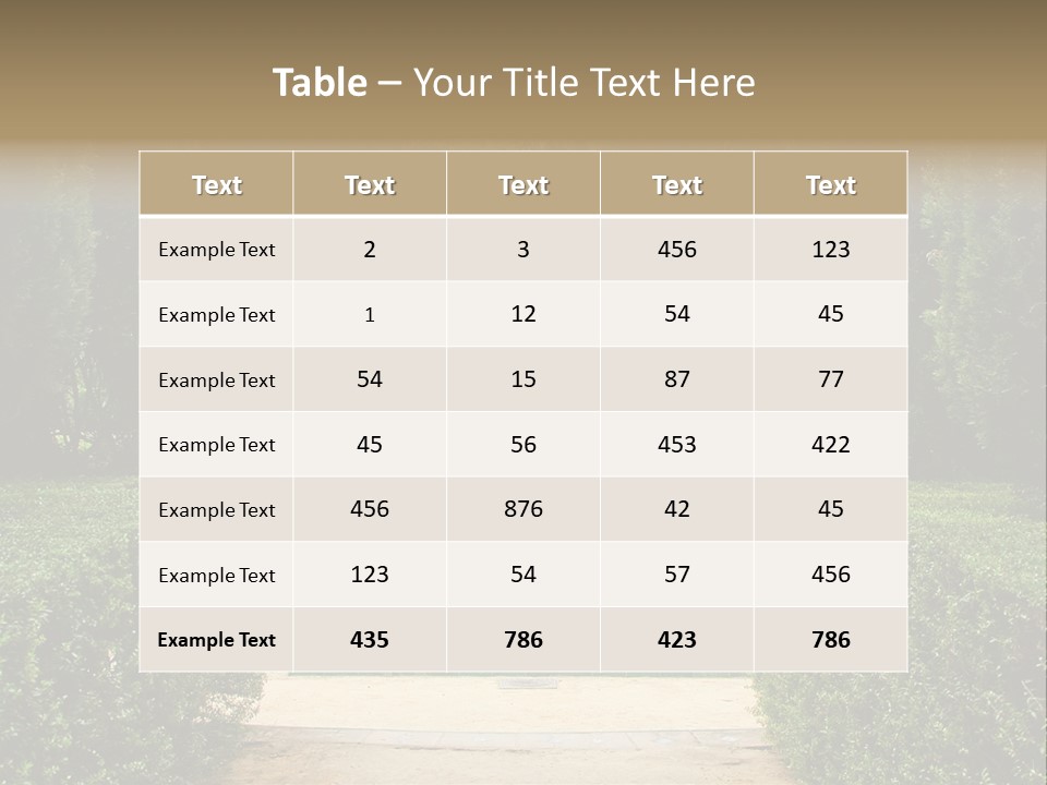 Park Sevilla Architecture PowerPoint Template