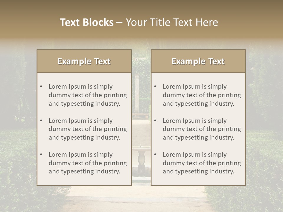 Park Sevilla Architecture PowerPoint Template