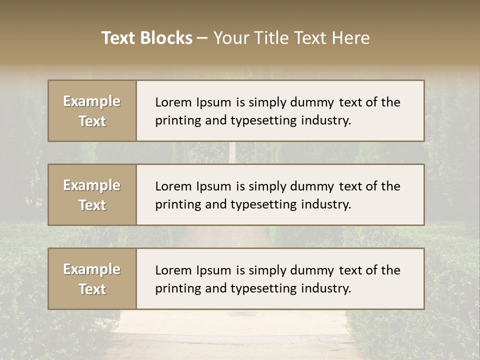 Park Sevilla Architecture PowerPoint Template