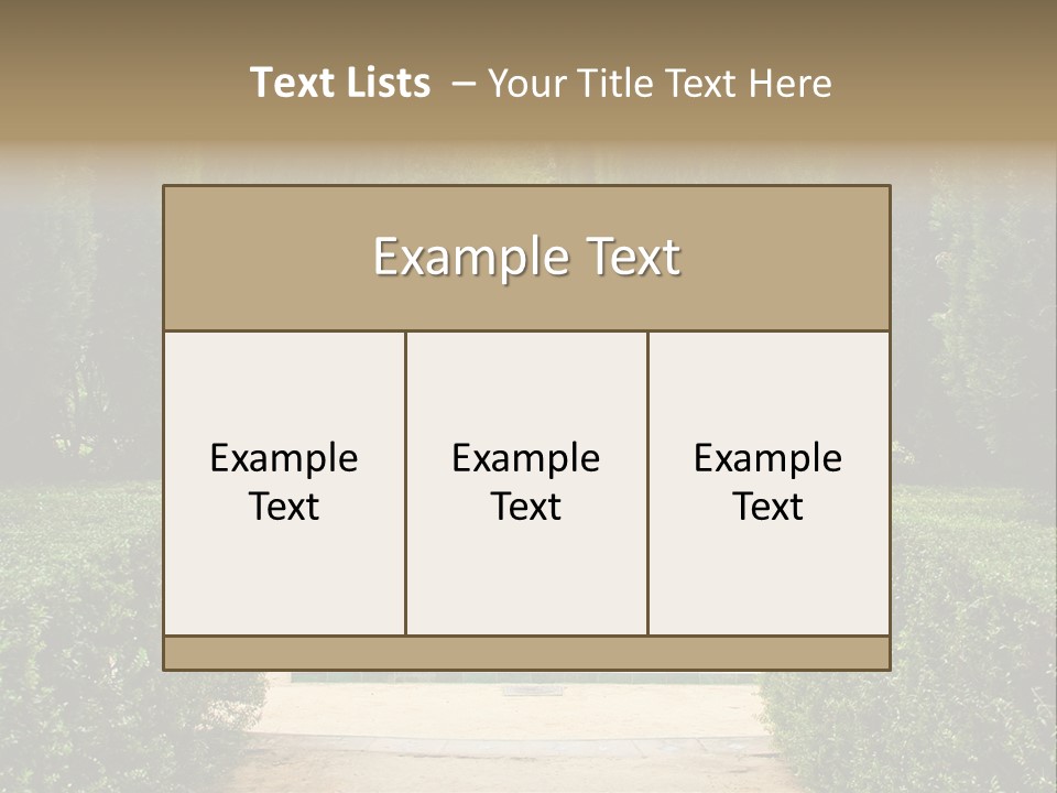 Park Sevilla Architecture PowerPoint Template