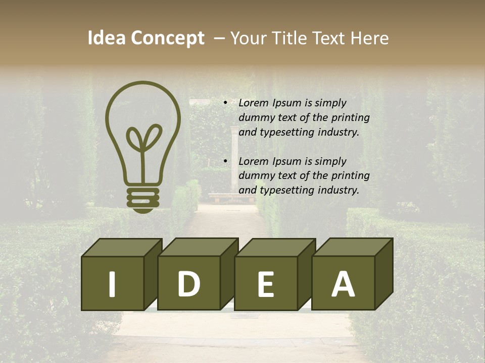 Park Sevilla Architecture PowerPoint Template