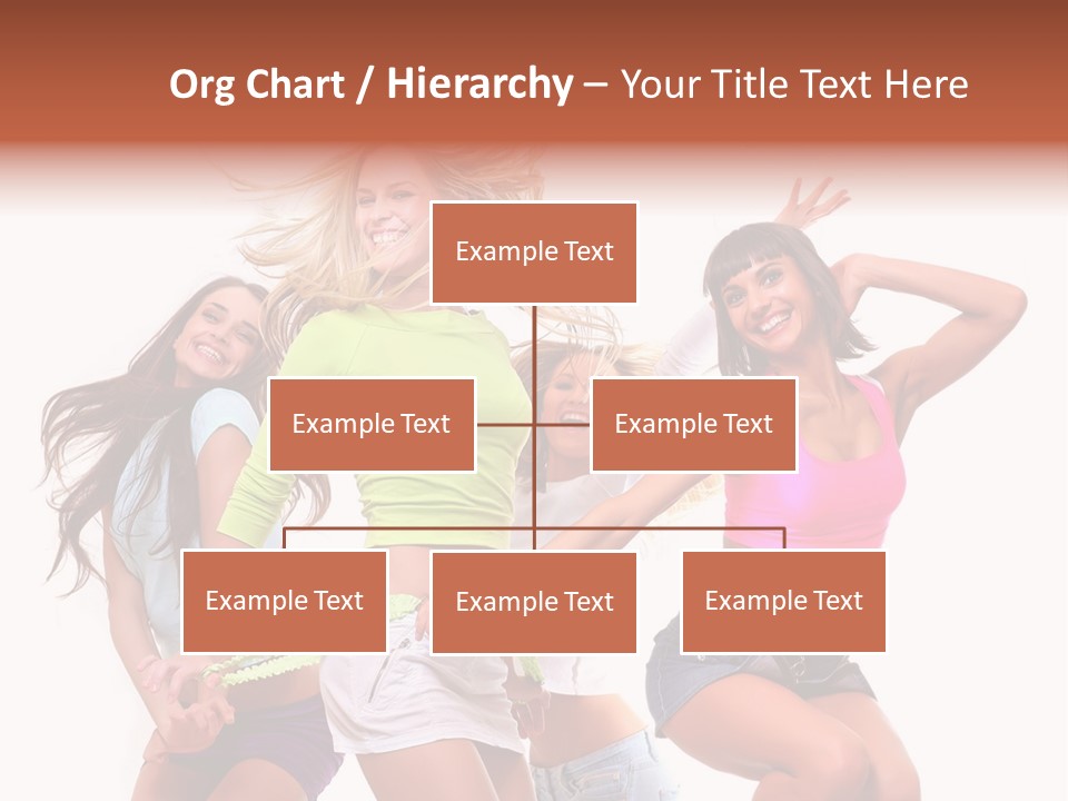 A Group Of Young Women Are Dancing Together PowerPoint Template