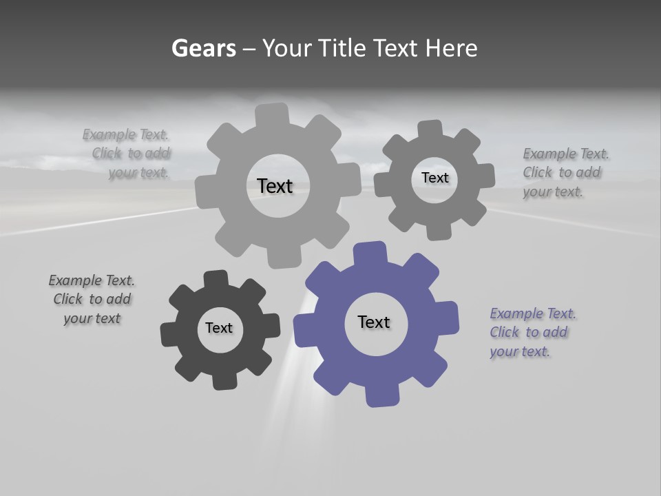 Vehicle Road Speedway PowerPoint Template