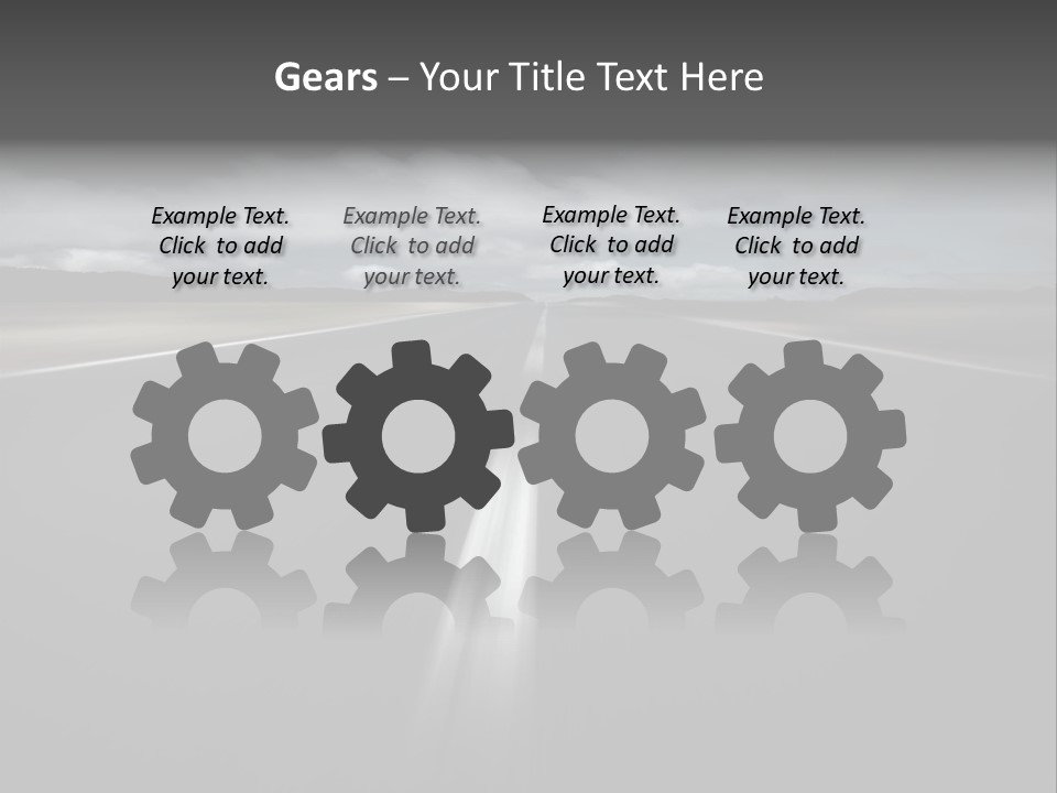 Vehicle Road Speedway PowerPoint Template