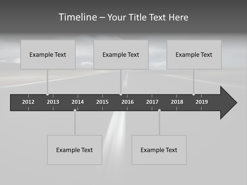 Vehicle Road Speedway PowerPoint Template