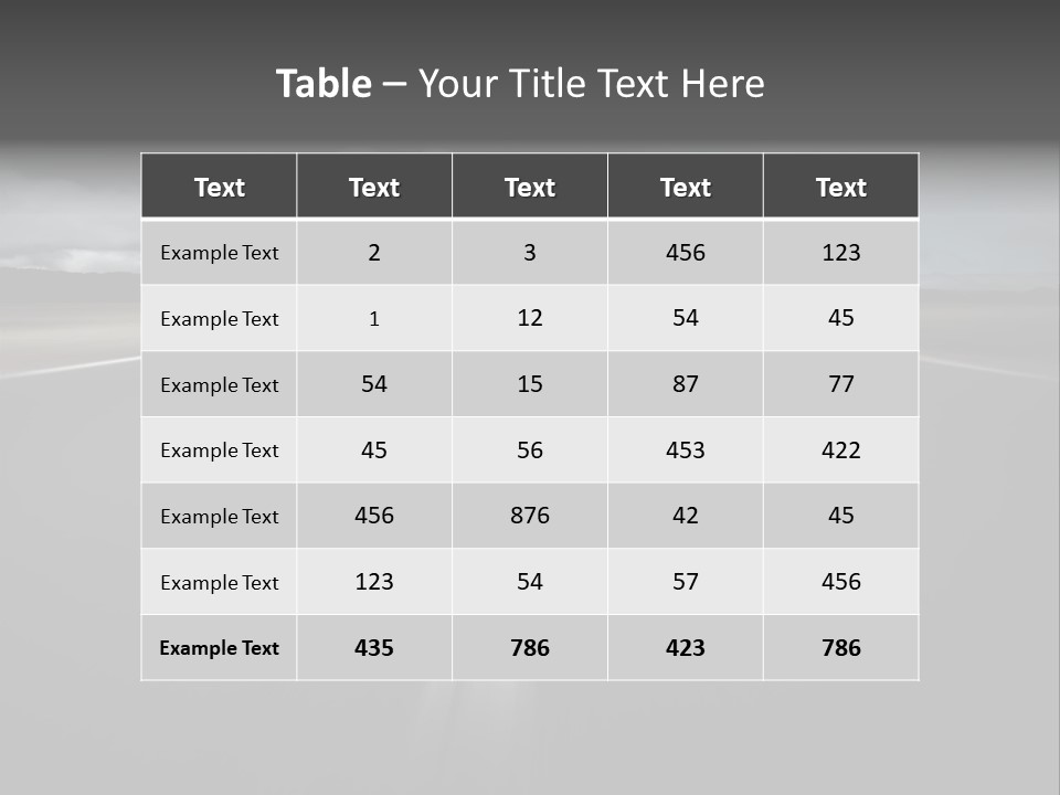 Vehicle Road Speedway PowerPoint Template