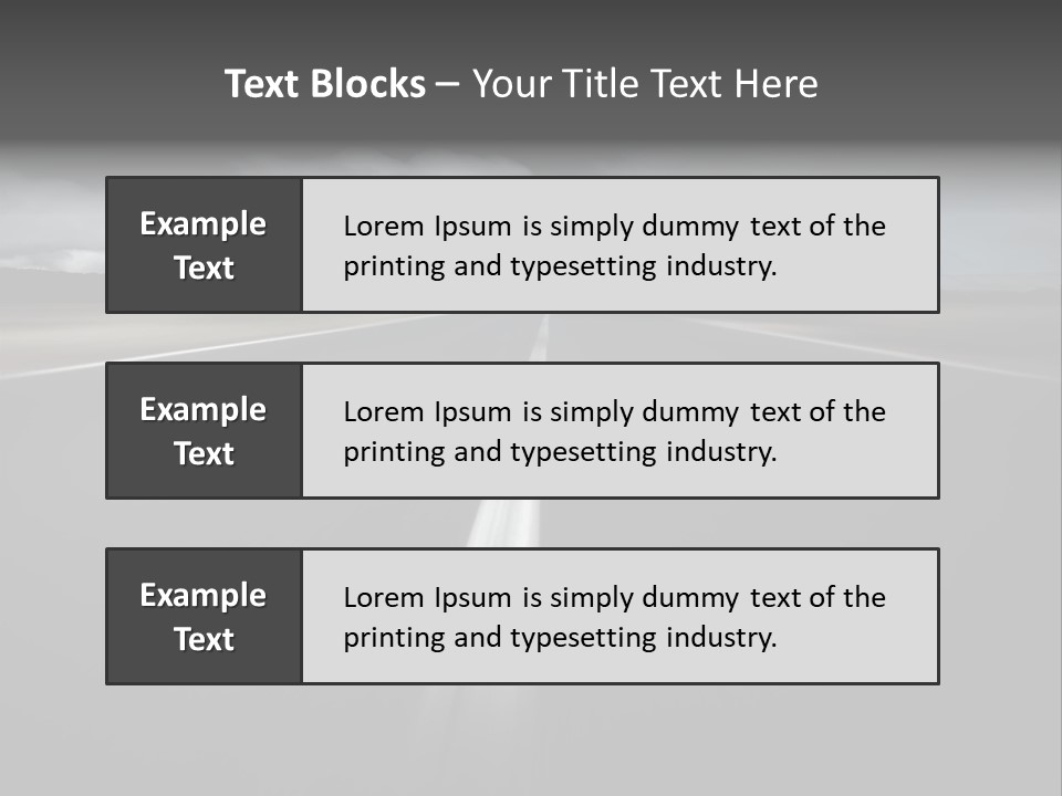 Vehicle Road Speedway PowerPoint Template