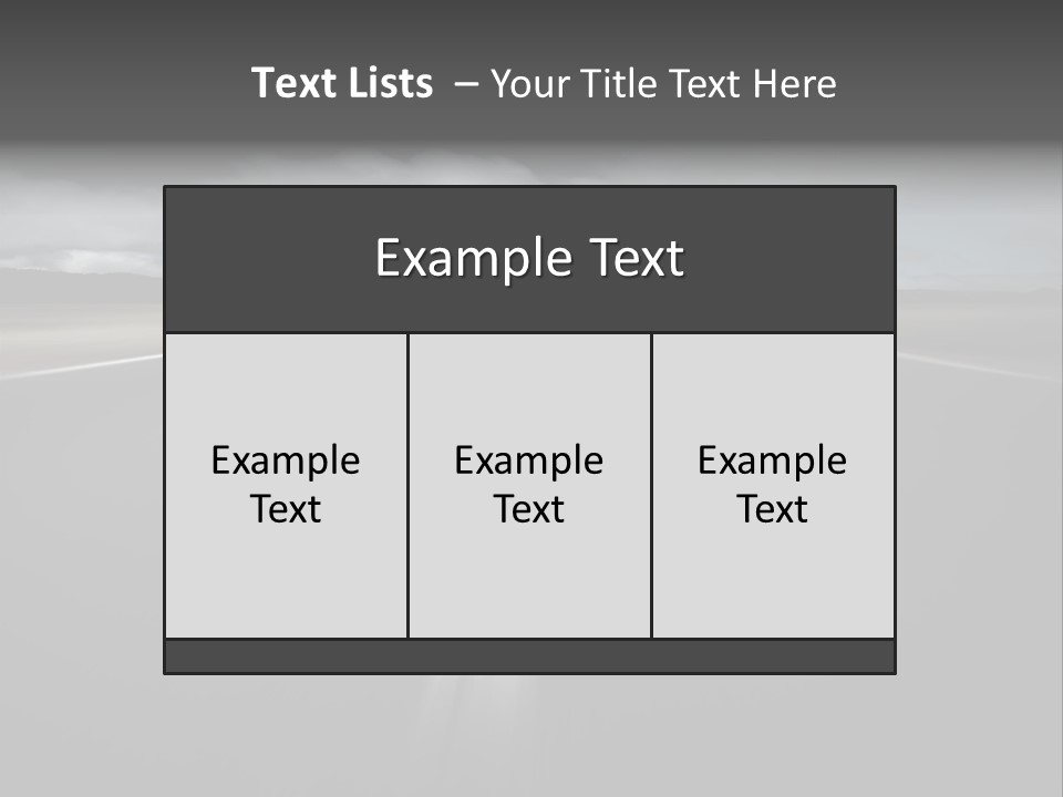 Vehicle Road Speedway PowerPoint Template