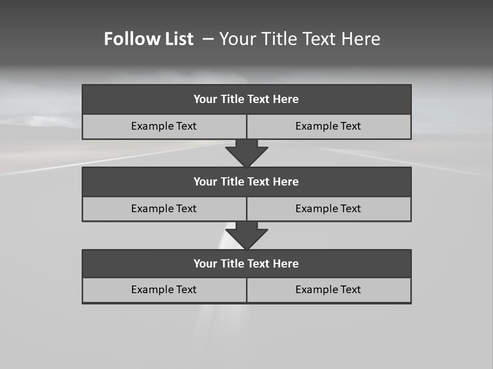 Vehicle Road Speedway PowerPoint Template