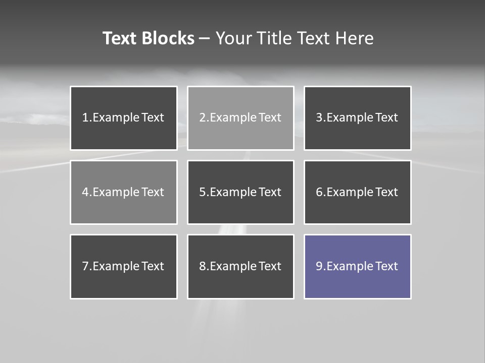 Vehicle Road Speedway PowerPoint Template