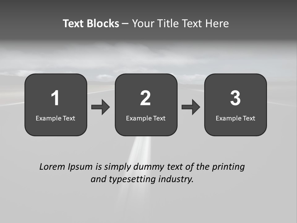 Vehicle Road Speedway PowerPoint Template