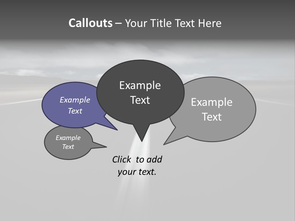 Vehicle Road Speedway PowerPoint Template