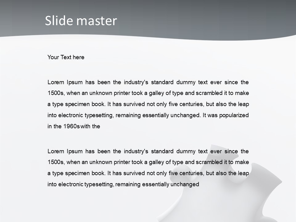 Generated Puzzle Dots PowerPoint Template