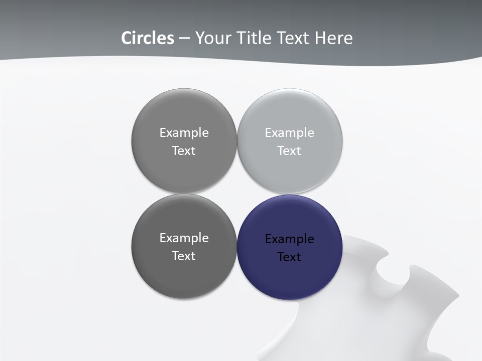 Generated Puzzle Dots PowerPoint Template