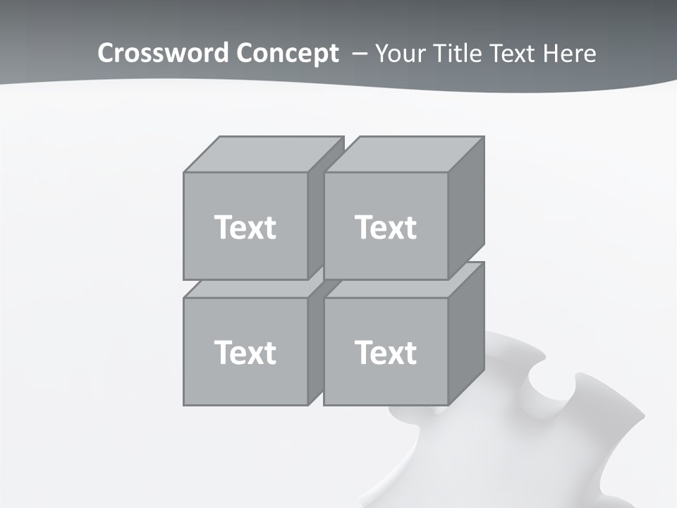 Generated Puzzle Dots PowerPoint Template